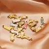 5pcs Stainless Steel Enamel Heart Star Martin Boot Shoes Charms for DIY Jewelry Necklace Bracelet Earring Making Accessories