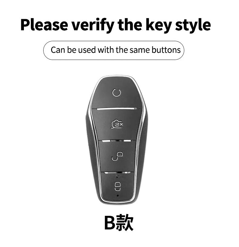 Чехол-ключница для BYD Song Plus Atto 3 Han EV Tang DM Qin Seal Dolphin Металлический держатель для брелока-ключа Автоаксессуары Премиум