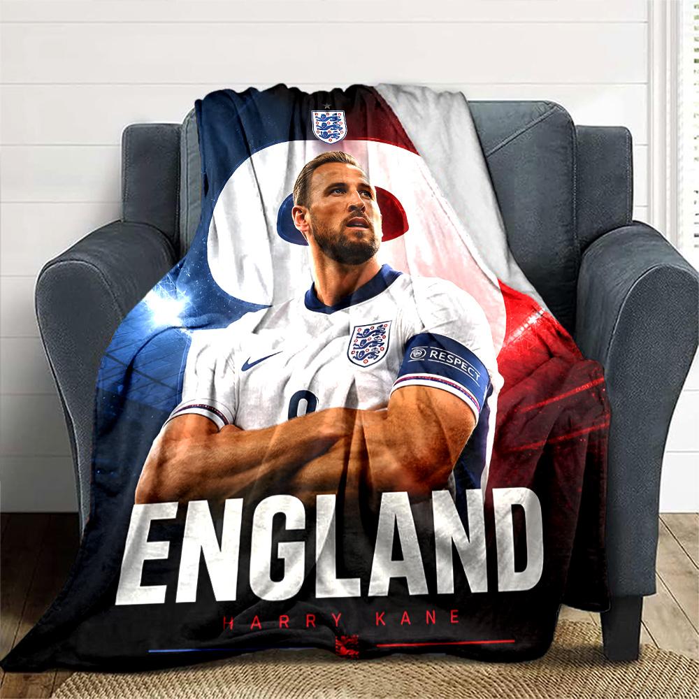 1pc Harry Kane1 Blanket, Gift, for Men and Women, Soft Blanket, Good for Sofa Bed Couch Travel, Lightweight Flannel Blanket
