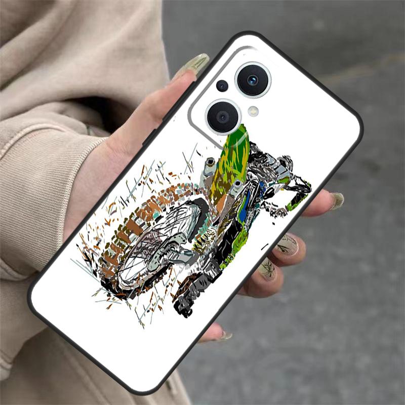 Спортивный чехол Freestyle Motocross для OPPO Reno 14F 13F 12F 11F 10 12 13 14 Pro 7 8 Lite OPPO Find X5 X6 X8 X9 Pro