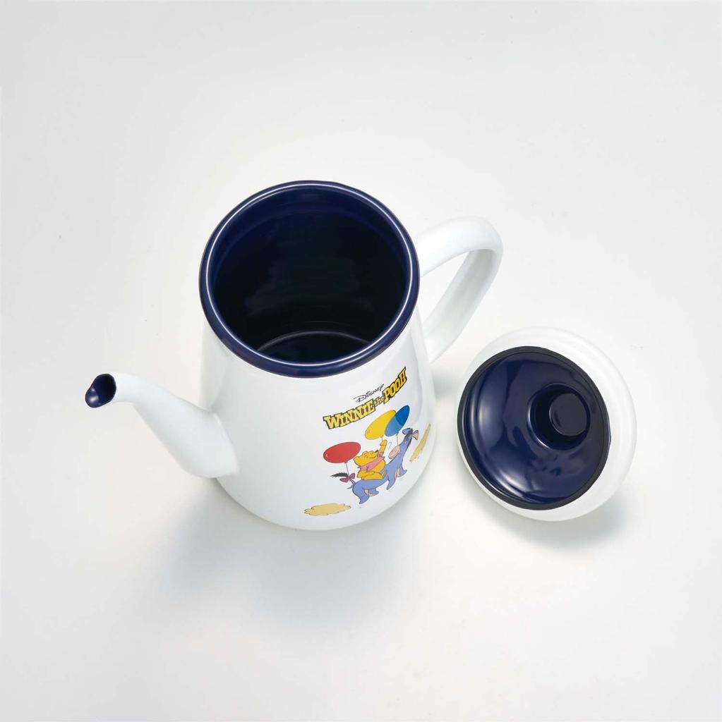 Skater Эмалированный чайник с носиком для капельного заваривания, чайник для капельного заваривания, Дисней, Винни Пух, 1,1 л ENKT1-A