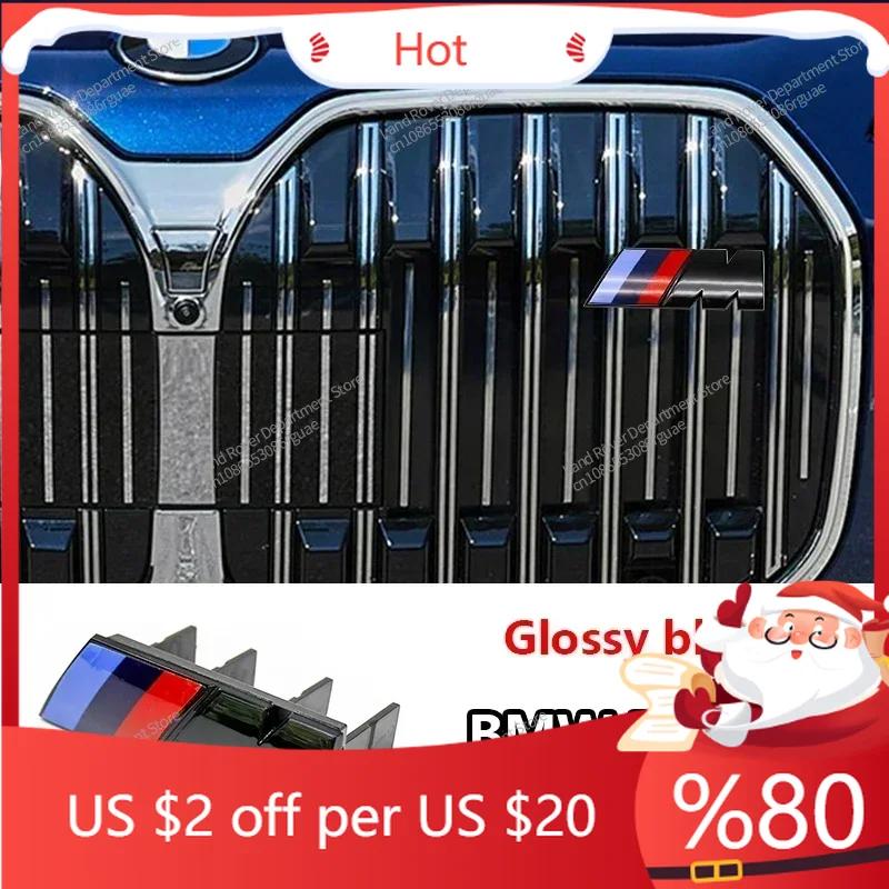LRIMO1 New 2025 Car Front Grille Badge Emblem For BMW M Logo G60 E60 E46 X3 X4 X5 X6 F48 G01 E84 E83 F39 F10 F30 G11 G07 G86 G80 E90 E6