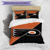 Flyers Hockey Team Design Bed Bedding Set 1 Duvet Cover + 2 Pillowcases Soft Breathable Household Bed Linens
