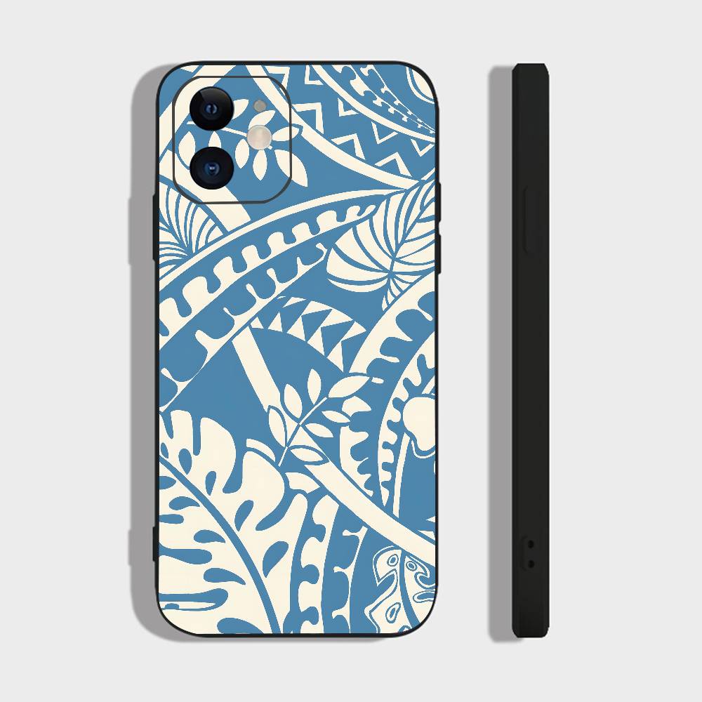 Синий Океан Для IPhone 13,17,11,12,16,14,15,Plus,Pro Max Мягкий Силиконовый Черный Чехол для Телефона