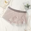 Men Boxer Underwear Mid-rise Elastic Waist U-Convex Breathable Cotton Crotch Shorts Briefs Seamless Thin Panties