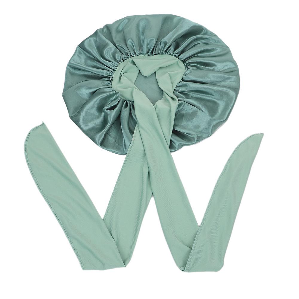 Women's Satin Lace Elastic Nightcap for Hair Protection