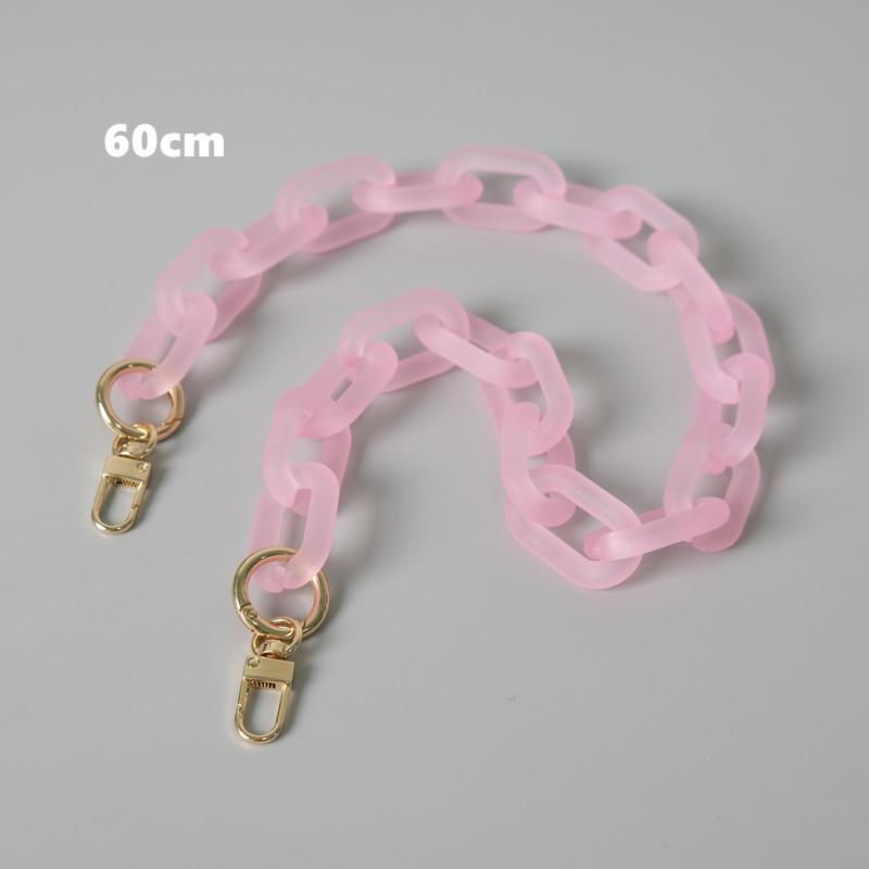 Новая модная женская сумка, аксессуар, съемные детали, сменная цепочка, милый матовый ремешок, женская акриловая цепочка на плечо с ручкой