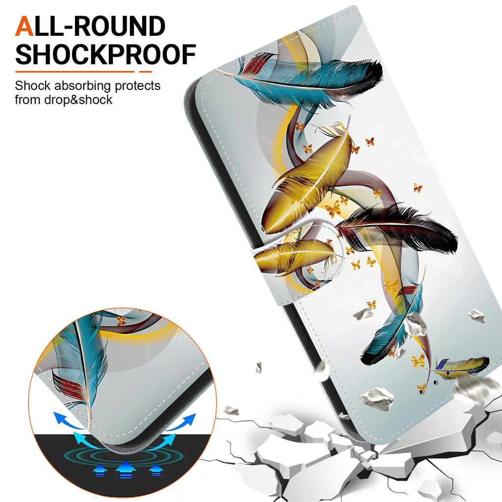 For Samsung Galaxy S26 Ultra Case Pattern Printing Leather Flip Wallet Phone Cover with Lanyard