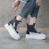 Женская обувь, модная, увеличивающая внутреннюю высоту, повседневная обувь, женская весенняя новая белая обувь с высоким берцем для студентов, белые кроссовки