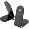 Ferrari Foldable Lad. Inductive2in1 Fecbfmalk 15W Black/Black Printed Logo Magsafe