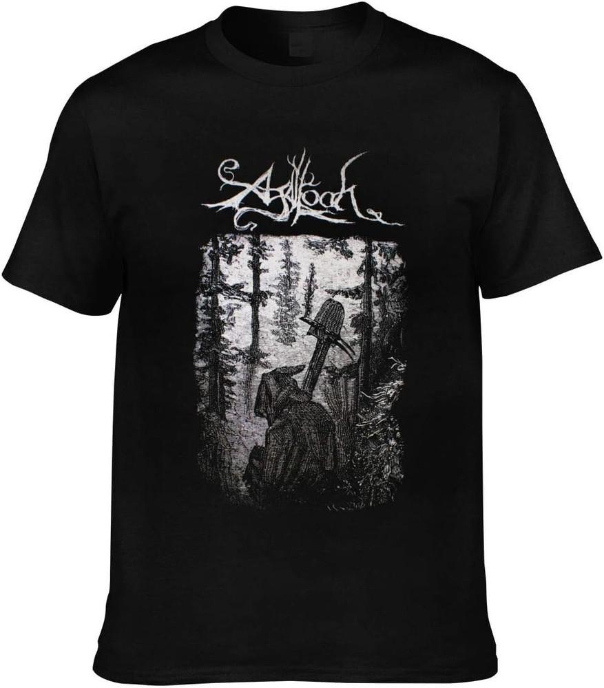 Редкая хлопковая футболка с коротким рукавом Agalloch Черная Мужская S-4XL Подарок Фанатам Унисекс Футболка