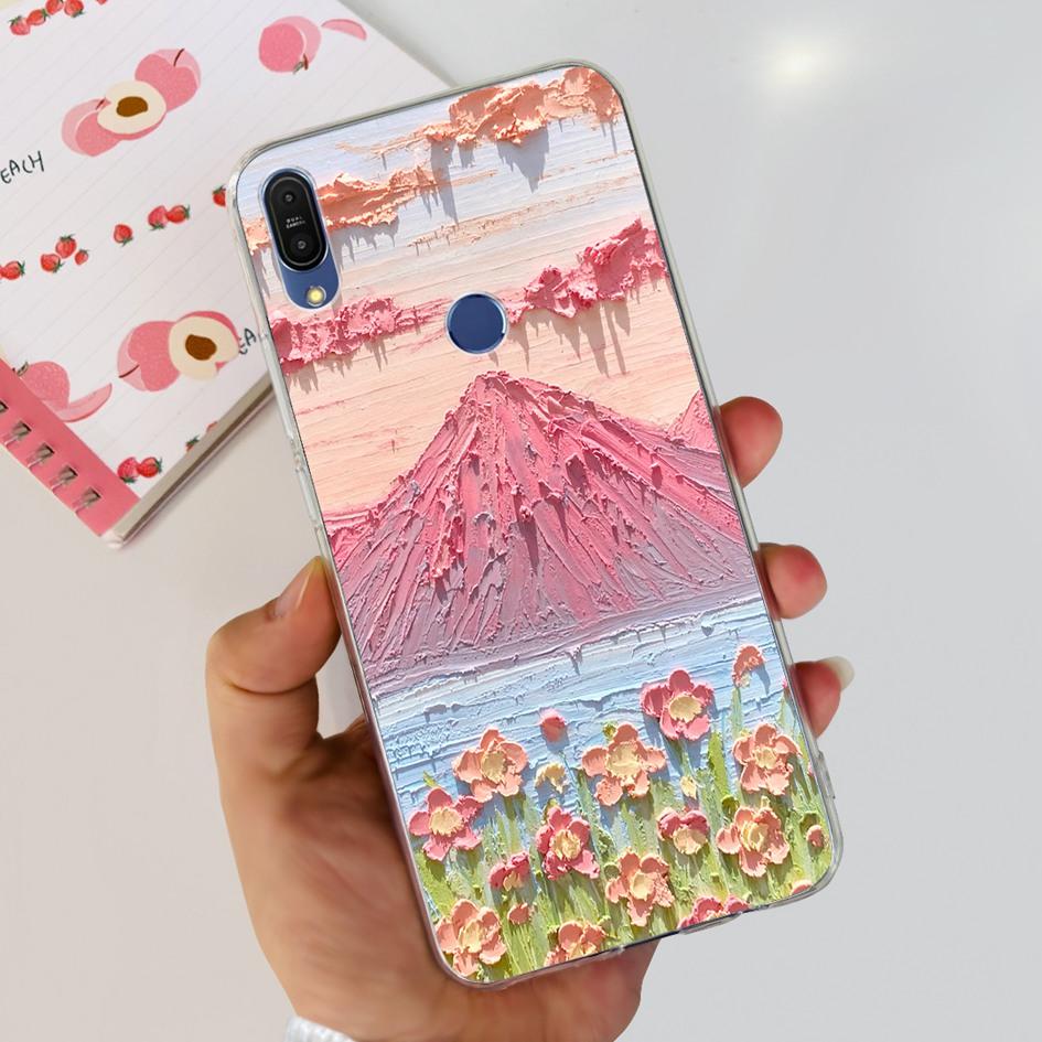 Чехол 5.99" для Asus Zenfone Max Pro (М1) ZB601KL ZB602K Чехол X00TDB Модный узор Прозрачный Мягкий Силикон Fundas Задняя крышка телефона
