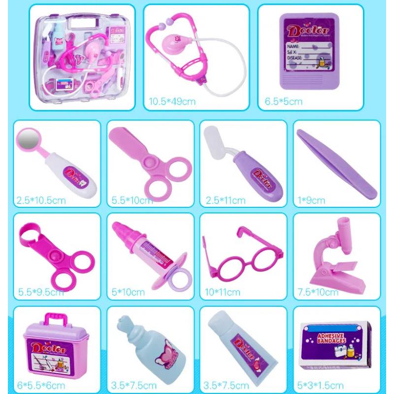 Детский симулятор медицинских инструментов, многокомпонентный портативный медицинский набор, игровой домик, игрушки для врачей