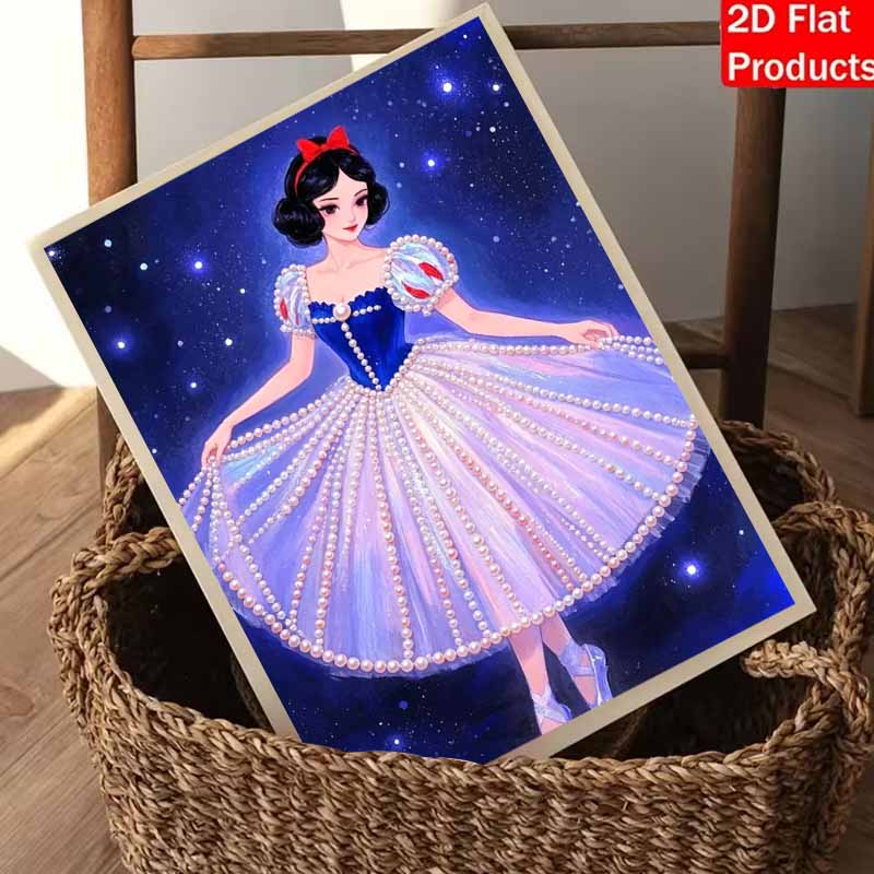 Disney Белоснежка жемчужная картина ручная работа DIY жемчужная арт-картина простая гостиная подвесная картина украшение