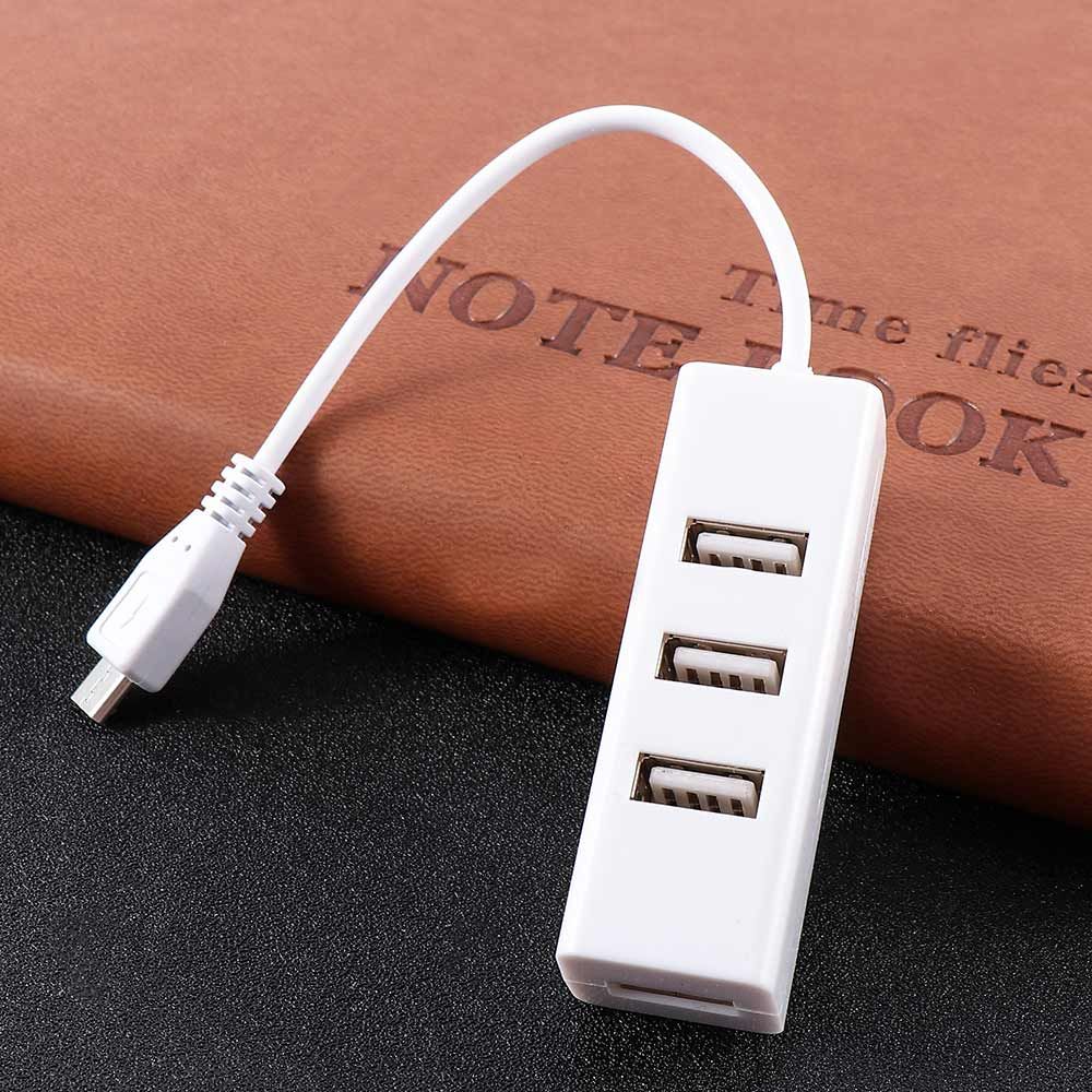 USB 2.0 Universal OTG Hub 4 Ports USB To OTG Converter Adapter Extension Cable Charging Cable