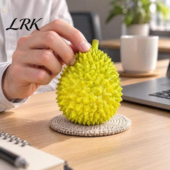 Уникальные тропические подарки Симуляция дуриана Сжимающая игрушка, Медленно поднимающийся TPR Мячик-антистресс для fidgeting, Реалистичная форма фрукта для любителей конструкторов