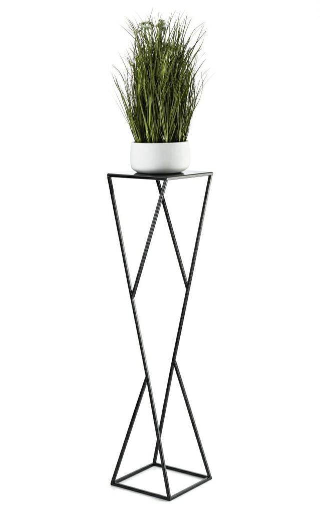 Kwietnik Nowoczesny Loft Czarny 100 Cm