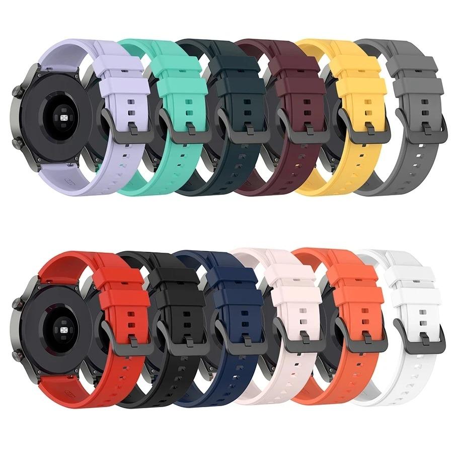 22mm Silicone Replacement Gt2 Pro Strap Band For Huawei Watch 4/GT 4 3 2 Pro 46mm Honor GS 3 Watchband Wristband Bracelet