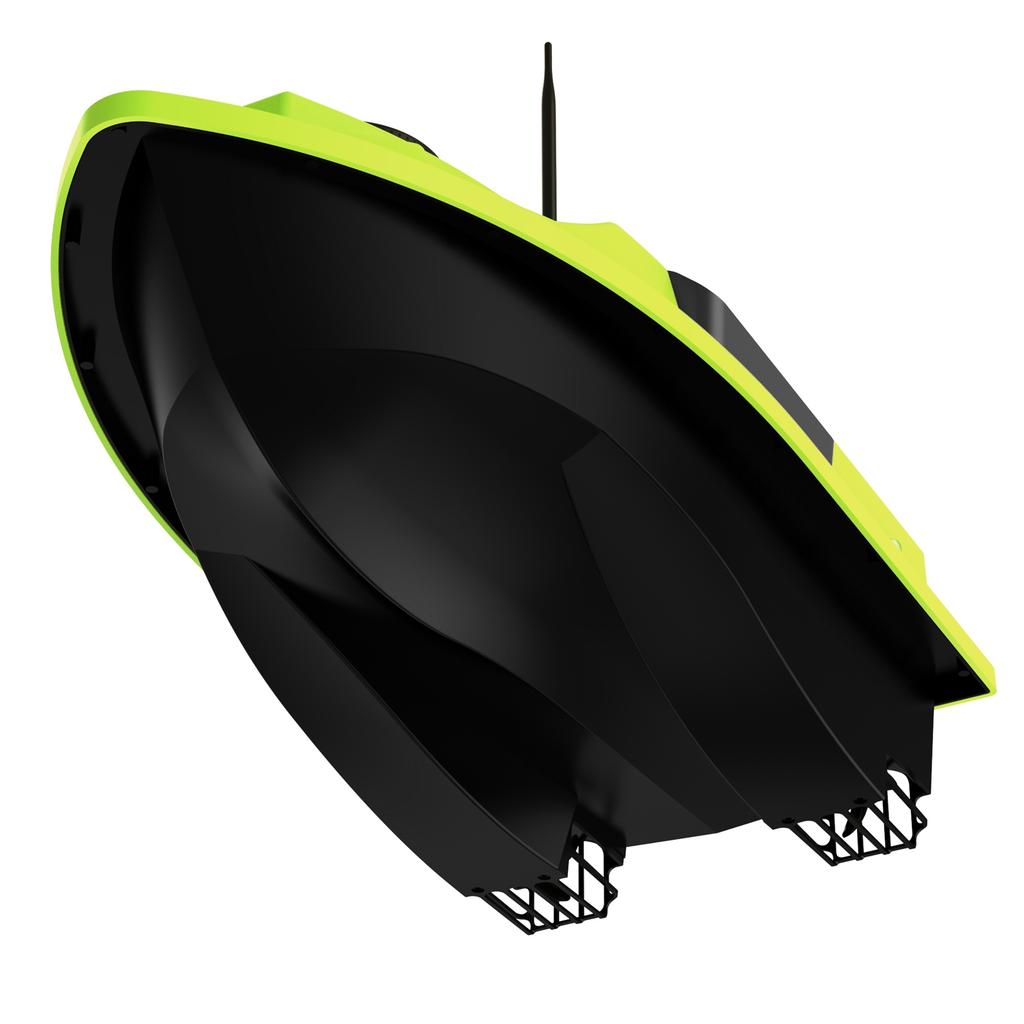 Лодка для прикормки с дистанционным управлением, грузоподъемностью 2 кг, дальностью 500 м, 99 пилотными точками GPS, 4 отсеками для прикормки, GPS-боа для прикормки