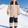 Детский цельный лыжный костюм - Утепленный снеговик для мальчиков и девочек, зимний, для улицы