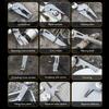 13-in-1 Edelstahl-Faltwerkzeug mit Multitool-Schlüssel, 16,5 cm
