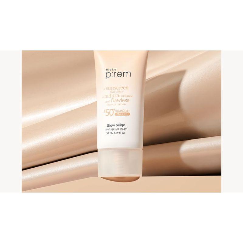 Сделать п:rem - Осветляющий солнцезащитный крем Tone Up, оттенок Glow Beige