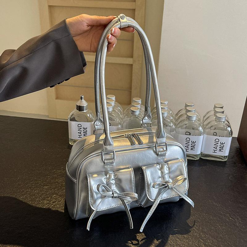 Модная сумка через плечо с бантом для женщин, кошелек и сумка через подмышку