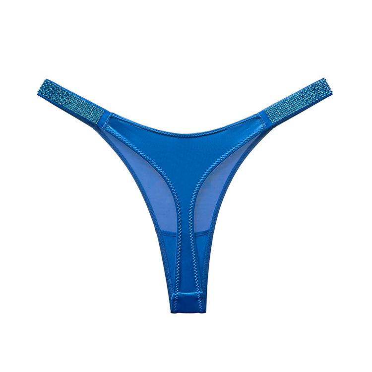 Европейские и американские сексуальные стринги со стразами: Женские фитнес спортивные трусы Т-образной формы с высоким вырезом