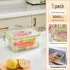 Compact Airtight Fresh-Keeping Box: Portable Refrigerator Storage, Freezable, Microwaveable, Egg Drainer, Fruit & Vegetable Organizer.