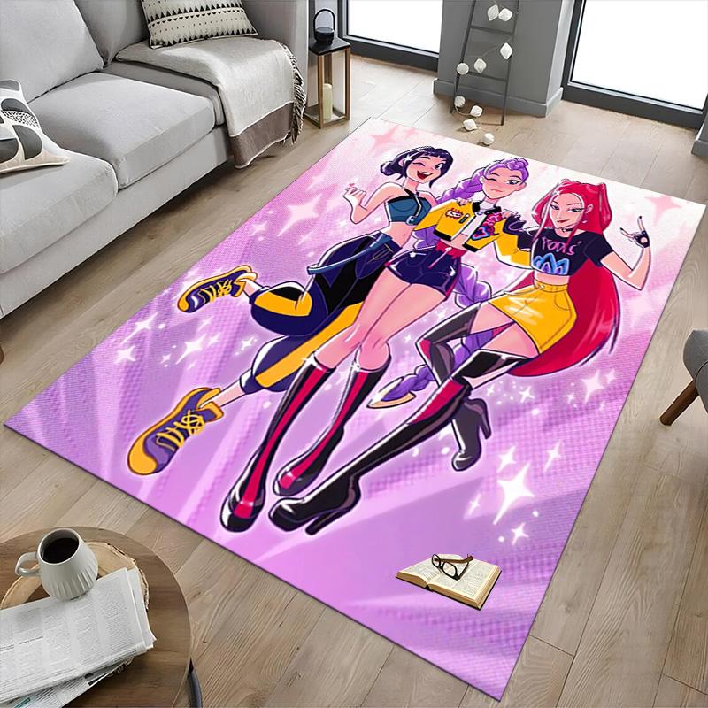 Superhero Trio Adventure Carpet For Playroom Bedroom Living Room Sofa Home Decorkids Game Area Rug Nonslip Floor Mat