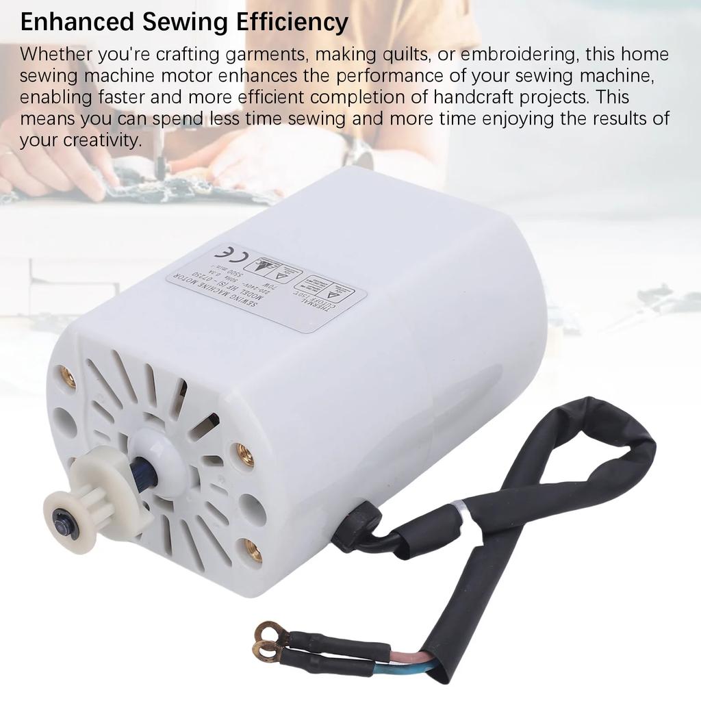 70W Sewing Motor Sewing Machine Motor Multifunctional 5500RPM Powerful Electric Sewing Machine Motor for Home