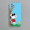O-l Snoopy   Phone Case For Samsung S25,S24,S21,S22,S23,S30,Ultra,S20,Plus,Fe,Note,10,9,5G Transparent Cover
