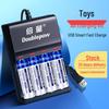 5th Rechargeable Battery Set: Includes 4 NiMH 1.2V Batteries for Toy Microphones & Power Tools