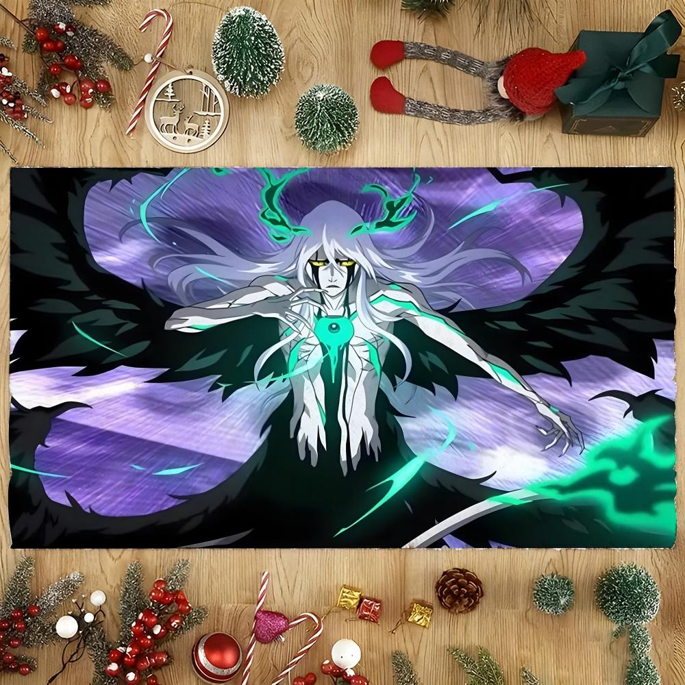 Floor Mat Soft Flannel Rug Non Slip Absorbent Mat for Bathroom Bedroom Home Decor Anime B Bleach