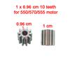 Children electric car motor metal gear,RC car 12V dc motor gear,kid's toy car engine gear 10 teeth 12 teeth gear for 550 motor