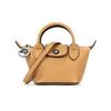 Le Pliage Cuir 9 Логотип Кожа ягненка Сумка-пельмень Мини Женские Сумки Медовый 10099757P15