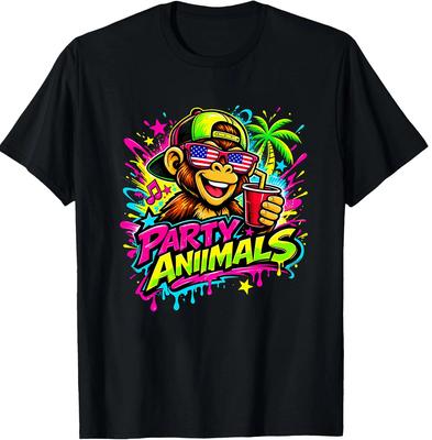 Party Animals Baseball Jersey T-Shirt, Adult Kid T-Shirt, Gildan 5000