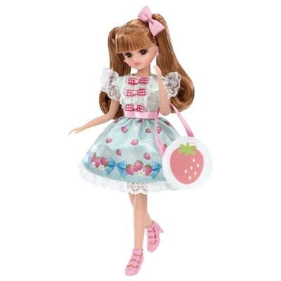 TAKARA TOMY Кукла Ликка-чан LD-11 Клубничная лента, игровая игрушка для детей от 3 лет