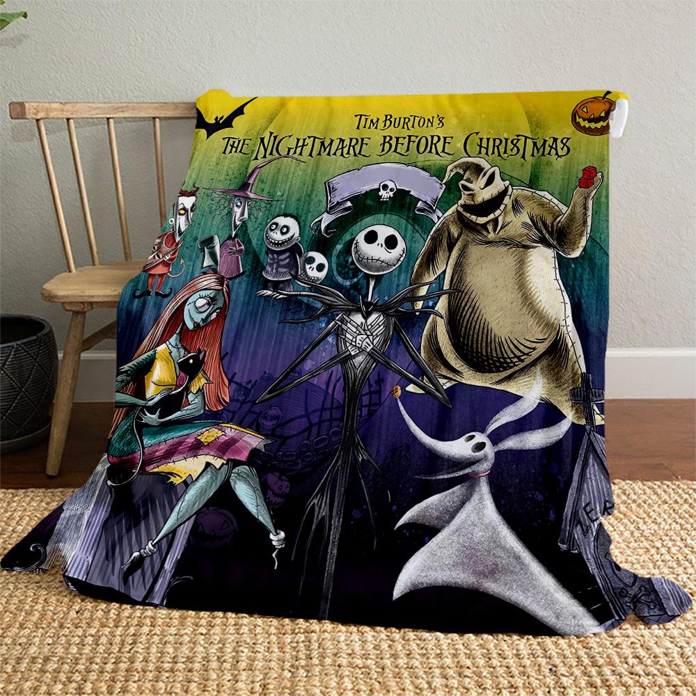 Nightmare Before Christmas Blanket Soft high quality Blanket for Travel Bedding Couch Hiking Bed comfortable Blanket Birthday Gift