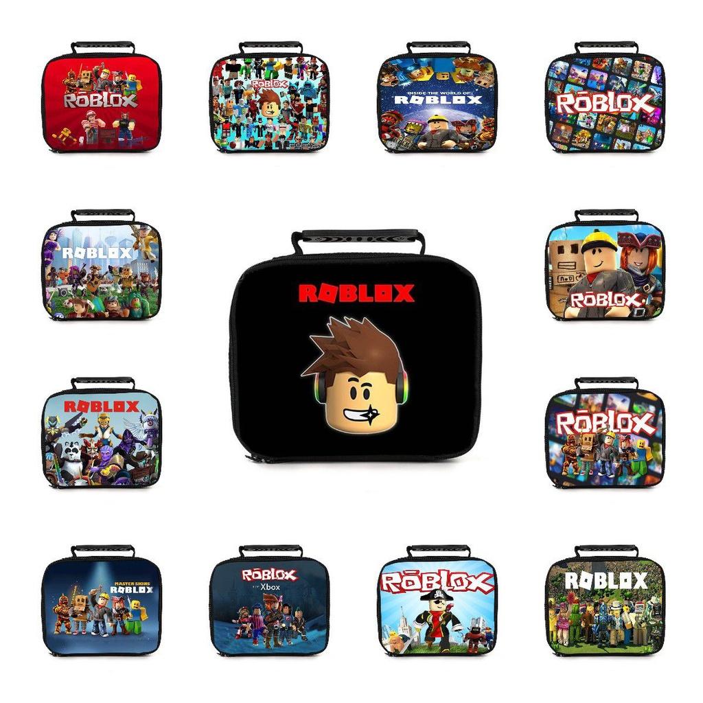 Портативная сумка для ланча Roblox для студентов, изолированная и вместительная