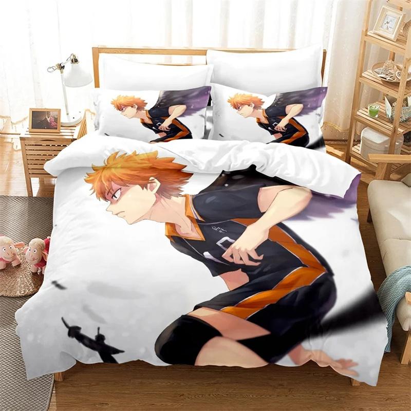 3D Printed Anime Haikyu Bedding Sets Exquisite Bed Supplies Set Duvet Cover Bed Comforter Set Luxury Birthday Gift