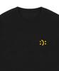 GRAVER [Unisex] Small Double Drawing Smile Short Sleeve T-Shirt_Black