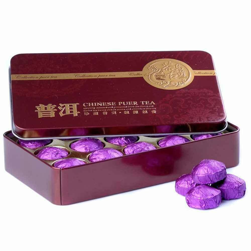 Top Grade Jasmine Mini Tuocha Ripe Puer, Delicate Box Pack Shu Puerh Tea 75g