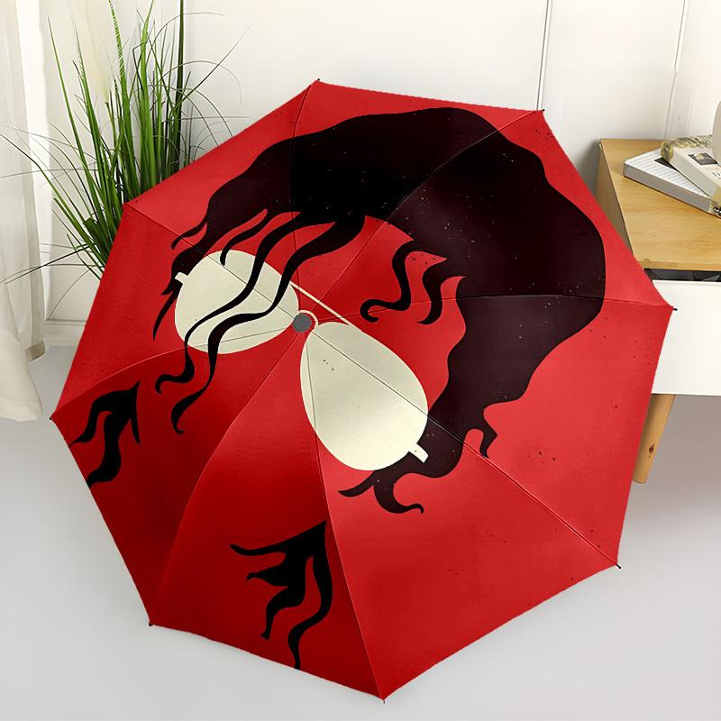 1 шт. Автоматический складной зонт Майкл Джозеф Джексон, Портативная складная конструкция, Повседневный уличный аксессуар L1127032