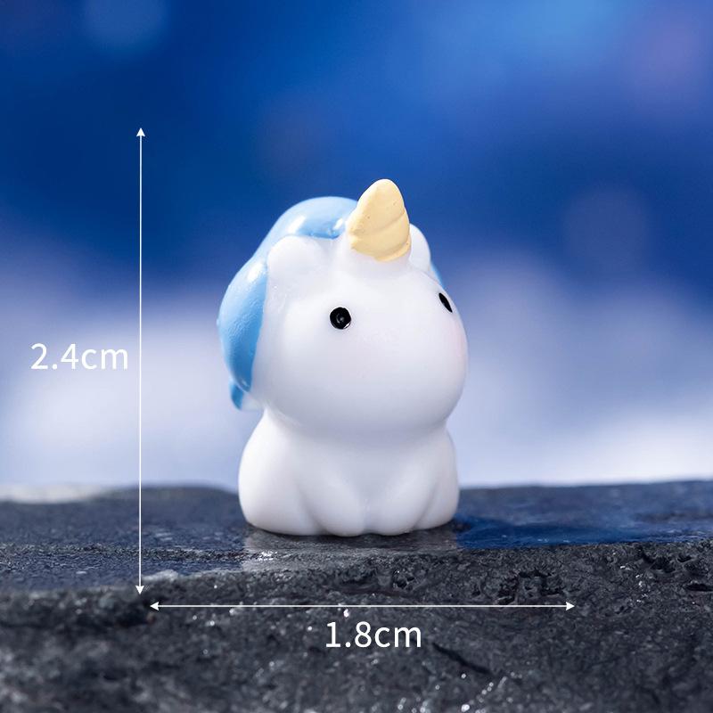 Светящийся в темноте сказочный замок с микропейзажем, настольное украшение для торта, лунный замок со звездами, украшение из смолы