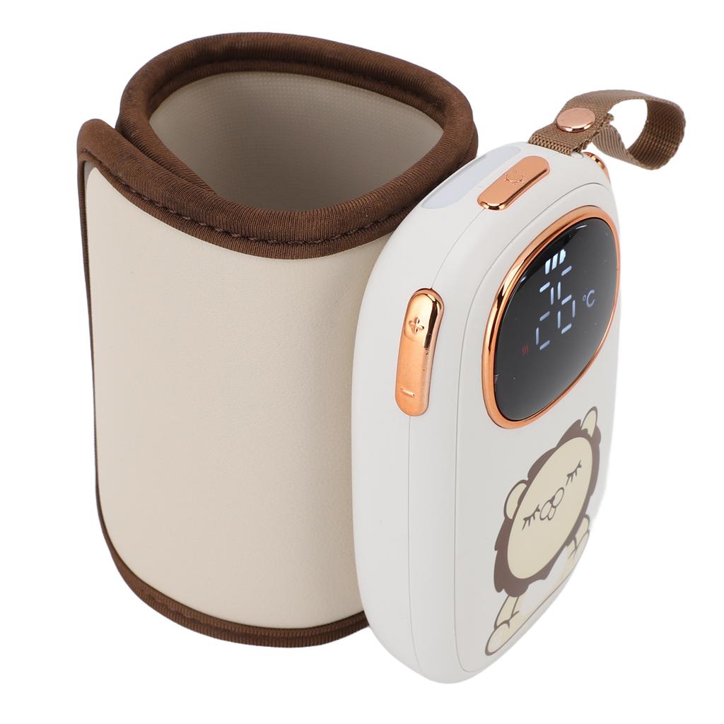 Baby Bottle Warmer Constant Temperature Portable Milk Bottle Heating Sleeve for Travel USB Charging