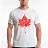 Red Maple Leaf Tshirt Summer Casual Cotton Tee Oversized Streetwear Tops Vintage Graphic Print Loose Fit Short Sleeve