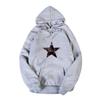 Ladies Pentagram Print Pullover Hooded Student Casual Long Sleeve Harajuku Hoodie for Autumn Winter