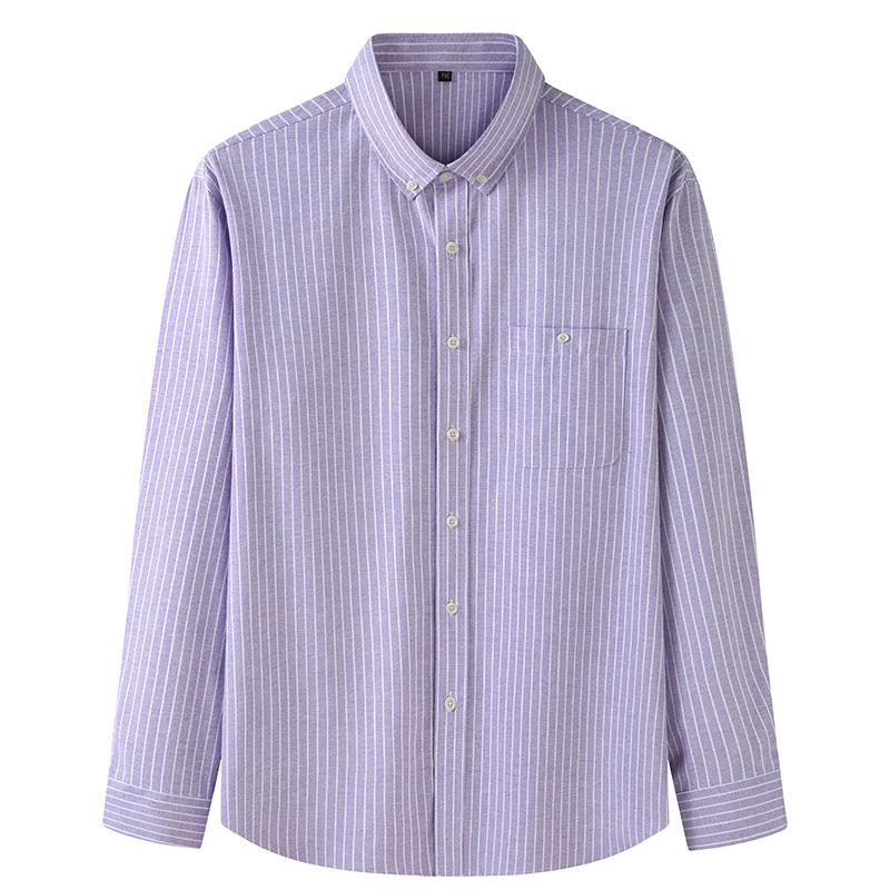 Summer Long -Sleeved Shirt Men 'S Business Casual Slim -Fit Men 'S Shirt