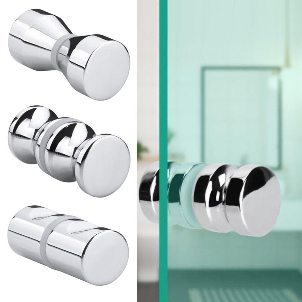 Useful Bathroom Kitchen Hardware Wardrobe Pulls Glass Door Knob Cabinet Handle Shower Door Handle